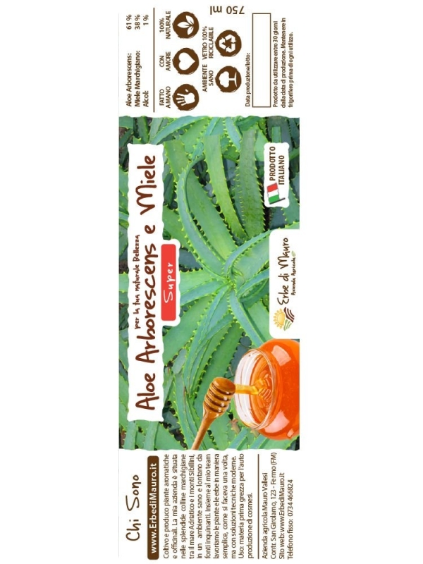 Aloe Arborescens e miele, Super del Frate-Aloe del Frate