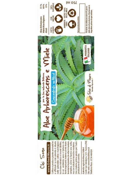 Aloe Arborescens e miele, Concentrata del Frate, no alcol-Succhi e composti di Aloe