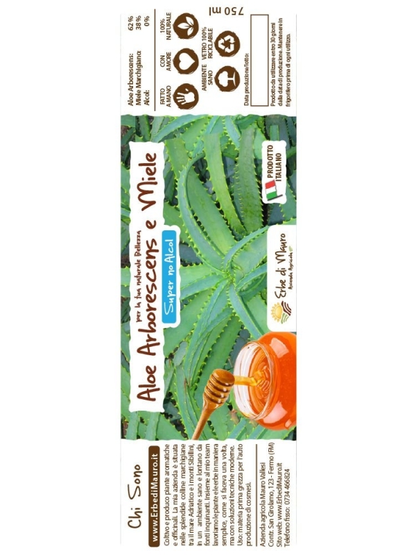 Aloe Arborescens e miele, Super del Frate, no alcol-Aloe