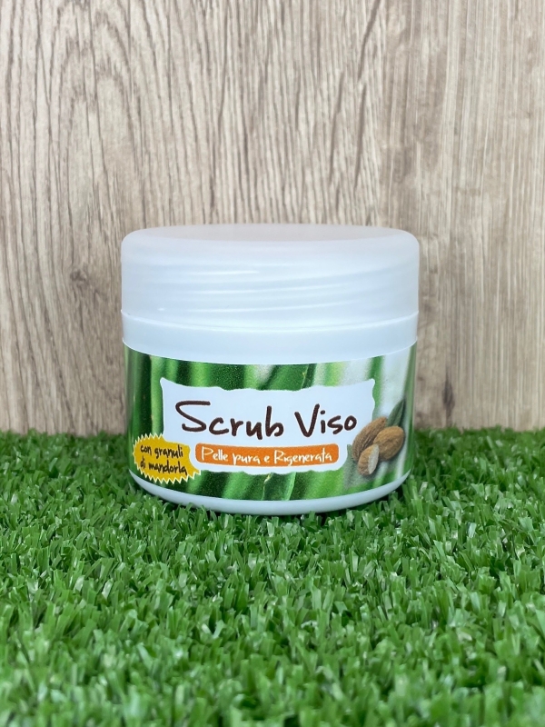 Scrub Viso all'Aloe Vera e Mandorla, 50ml-Cosmetici all'Aloe Vera