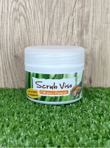 Scrub Viso all'Aloe Vera e Mandorla, 50ml-Cosmetici all'Aloe Vera