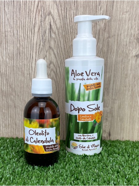 Dopo Sole all'Aloe Vera e olio di Calendula, 150ml-Cosmetici all'Aloe Vera