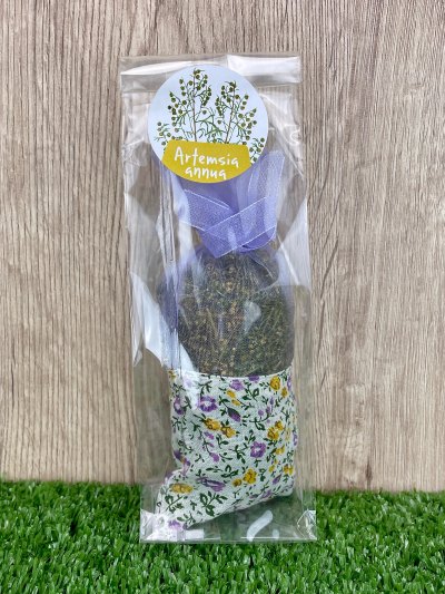 Sacchetto di fiori e foglie di Artemisia annua, profumatore bucato e ambiente-Saponi e detergenti
