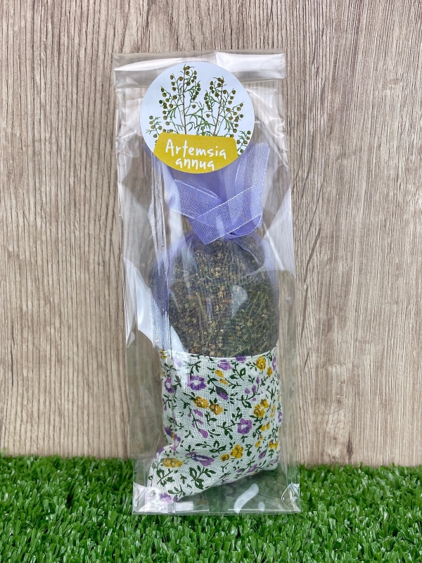 Sacchetto di fiori e foglie di Artemisia annua, profumatore bucato e ambiente-Saponi e detergenti