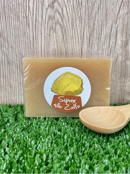 Sapone artigianale allo Zolfo, 100g-Saponi e detergenti