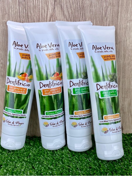 Dentifricio senza fluoro all'Aloe Vera, Stevia e Agrumi, 100 ml-Igiene orale