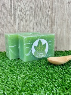 Sapone artigianale alla Menta, 100g-Saponi e detergenti 2