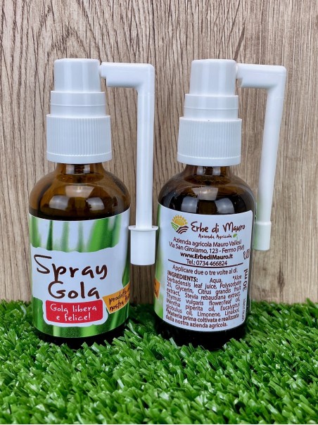 Spray gola all'Aloe Vera, Eucalipto, Menta e Timo 30 ml-Spray naso e gola