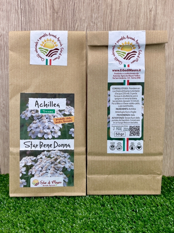 Achillea Millefoglie, Tisana 50g, 500g e 1kg-Tisane depurative
