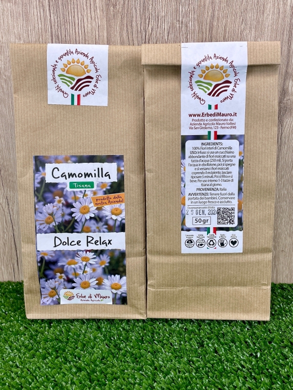 Camomilla Matricaria, Tisana 50g-500g, 1kg-Tisane digestive