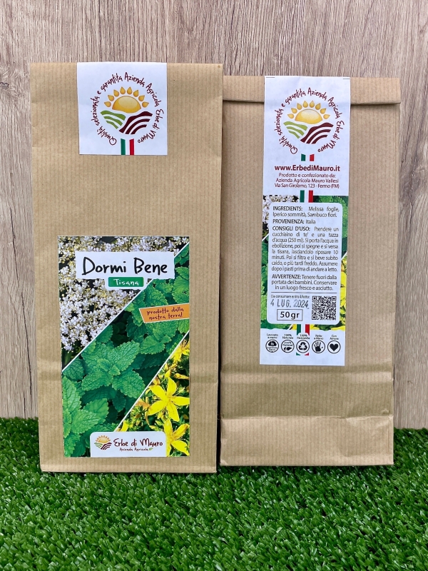 Dormi Bene, Tisana 50-500g, 1kg-Erbe essiccate