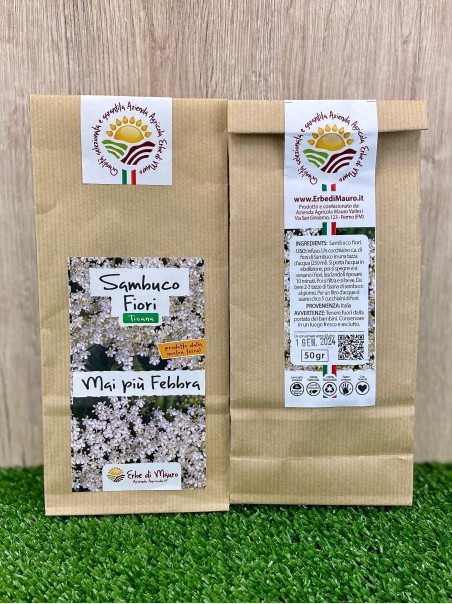Fiori di Sambuco, Tisana 50g-Tisane diuretiche