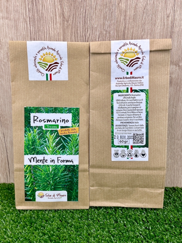Rosmarino, Tisana 60-500 g e 1kg-Tisane depurative