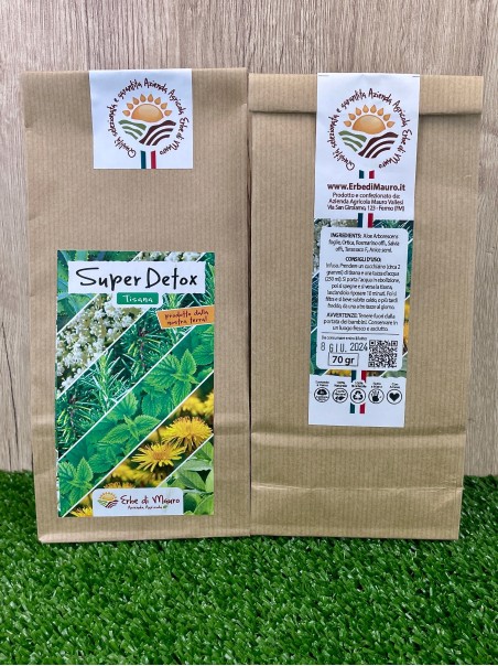 Super Detox, Tisana 50-500g, 1kg-Erbe essiccate