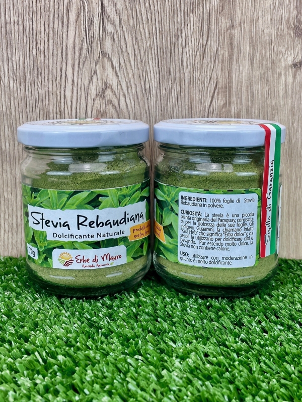Stevia Rebaudiana in polvere, 35g, 70g, 280g-Erbe essiccate
