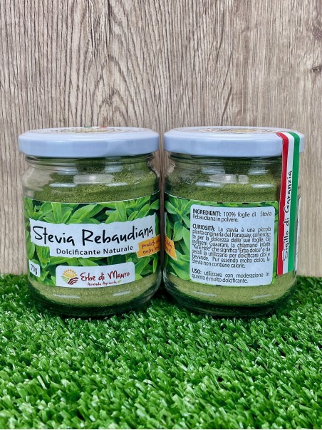 Stevia Rebaudiana in polvere, 35g, 70g, 280g-Erbe essiccate