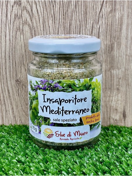 Insaporitore Mediterraneo, Sale speziato con ortaggi 70-500g, 1kg-Spezie