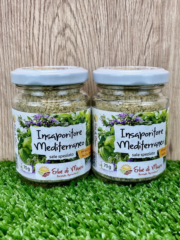 Insaporitore Mediterraneo, Sale speziato con ortaggi 70-500g, 1kg-Spezie