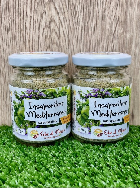 Insaporitore Mediterraneo, Sale speziato con ortaggi 70-500g, 1kg-Spezie