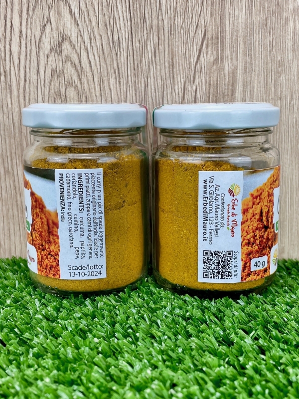 Curry indiano in polvere, spezia 40g-Spezie