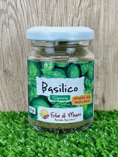 Basilicio essiccato, spezia 25gr-Spezie