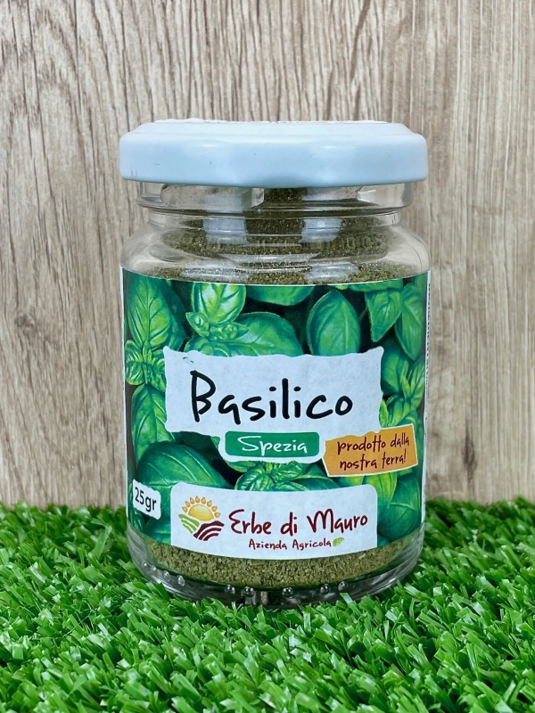 Basilico essiccato, spezia 25gr-Spezie