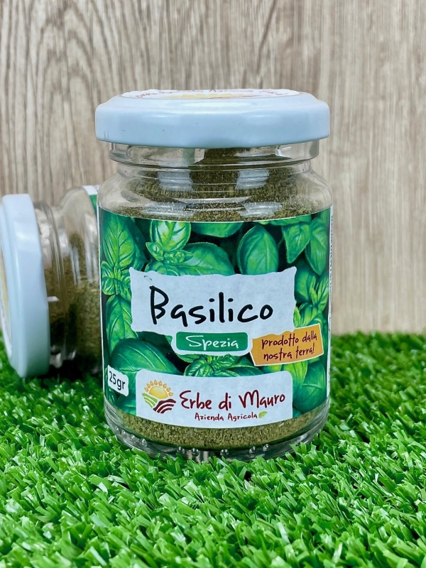 Basilicio essiccato, spezia 25gr-Spezie