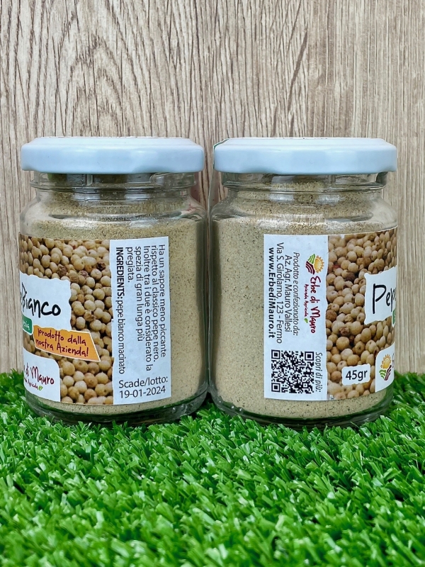 Pepe Bianco Macinato, Spezia 45gr-Spezie