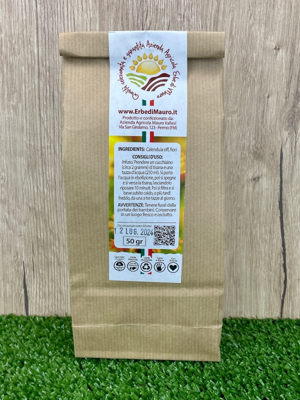 Calendula Fiori, Tisana 50-500g, 1kg-Tisane depurative