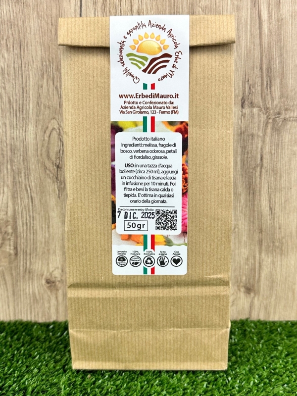 Fiori Golosi Mix,Tisana 50-500g, 1kg-Tisane rilassanti