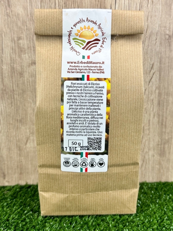 Elicriso Italicum, fiori essiccati 40-500g, 1kg-Erbe essiccate