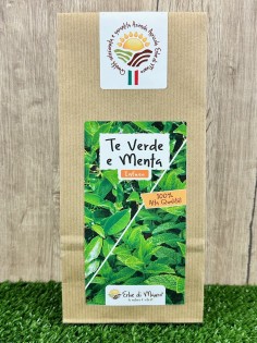 Tè Verde e Menta, dissetante e rinfrescante 50-500g, 1kg-Tisane ed Essiccati