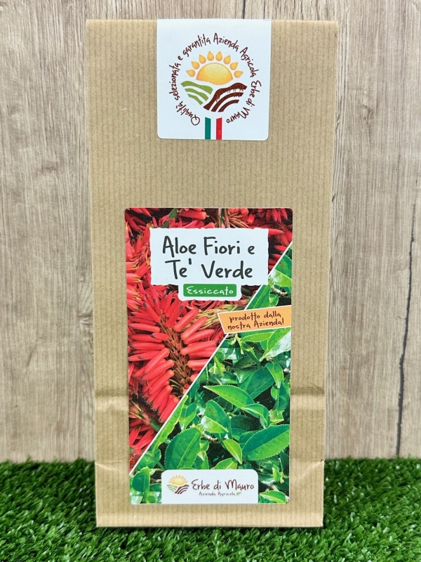 Aloe Arborescens Fiori e tè Verde, 50-500g, 1kg-Tisane ed Essiccati