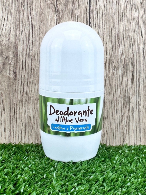 Deodorante Roll all'Aloe Vera, Salvia e Agrumi. Unisex, 50ml-Cosmetici all'Aloe Vera