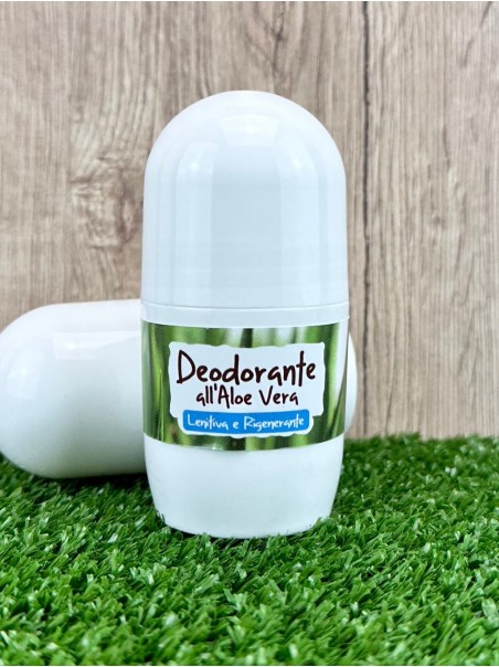 Deodorante Roll all'Aloe Vera, Salvia e Agrumi. Unisex, 50ml-Cosmetici all'Aloe Vera