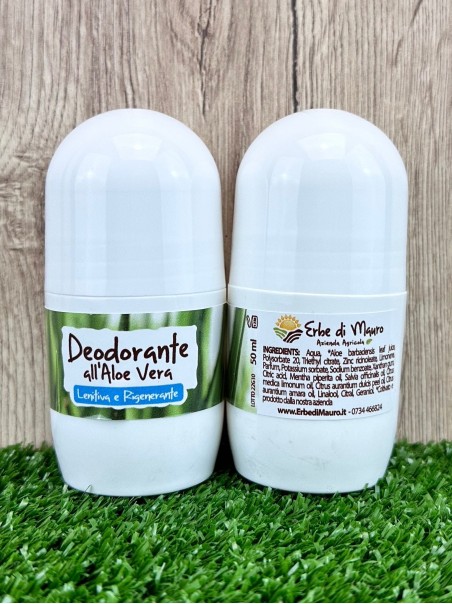 Deodorante Roll all'Aloe Vera, Salvia e Agrumi. Unisex, 50ml-Cosmetici all'Aloe Vera