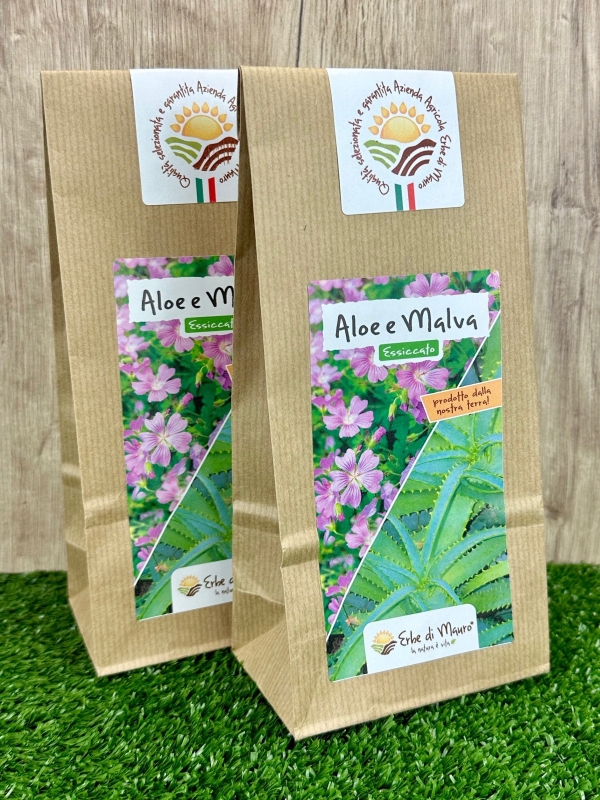 Aloe Arborescens e Malva 50-500g e 1kg-Tisane digestive