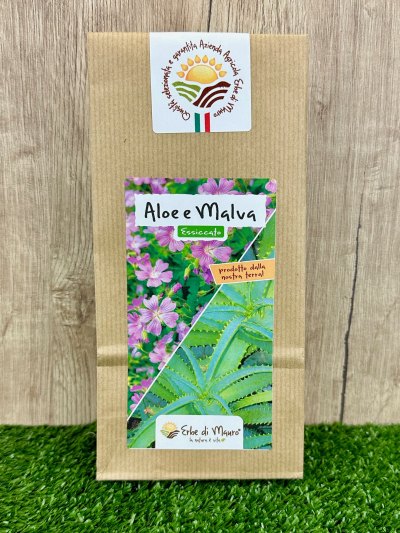 Aloe Arborescens e Malva 50-500g e 1kg-Erbe essiccate