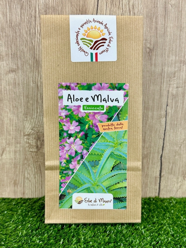 Aloe Arborescens e Malva 50-500g e 1kg-Erbe essiccate