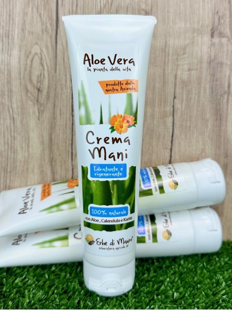Crema Mani all'Aloe Vera, burro di Karité e Calendula 50/100 ml-Cosmetici all'Aloe Vera