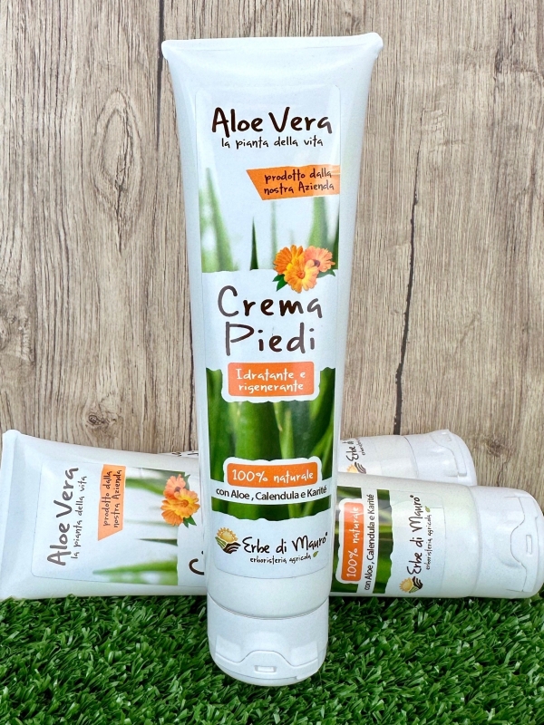 Crema Piedi all'Aloe Vera e Calendula-Cosmetici all'Aloe Vera