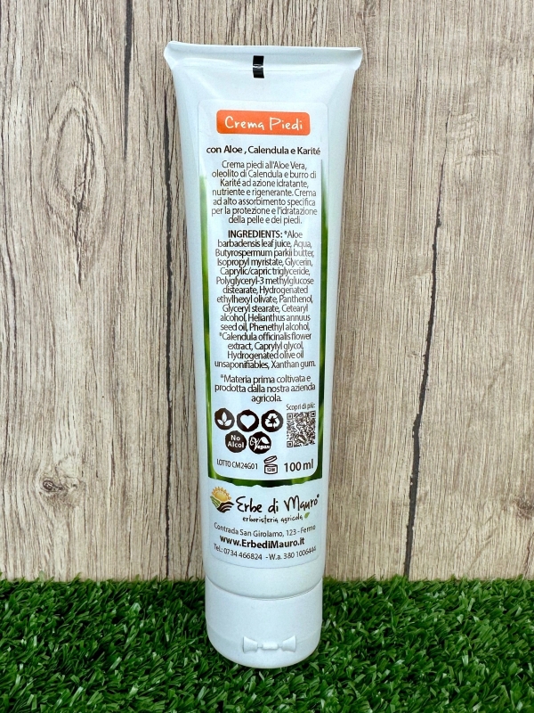 Crema Piedi all'Aloe Vera e Calendula-Cosmetici all'Aloe Vera