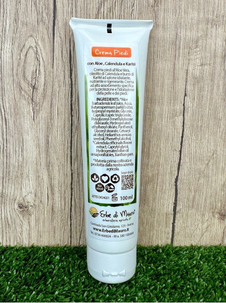 Crema Piedi all'Aloe Vera e Calendula-Cosmetici all'Aloe Vera