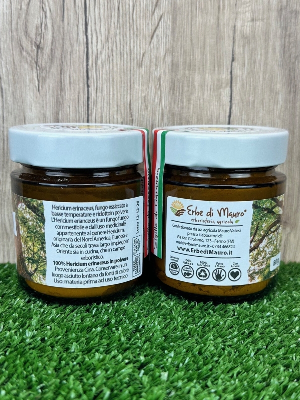 Hericium erinaceus, fungo in polvere 80g-1Kg-Superfood