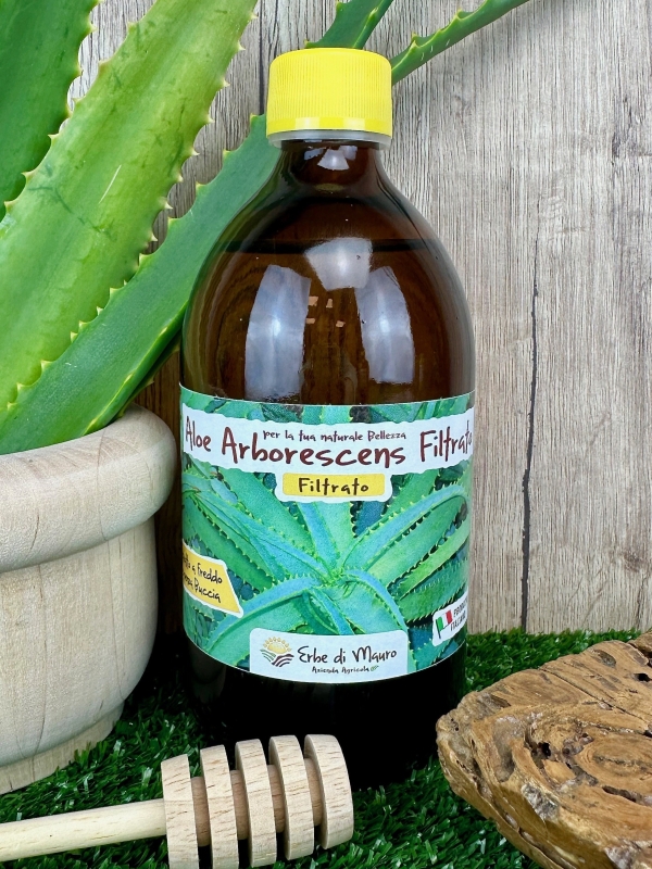 Aloe Arborescens Filtrato senza Buccia, 500ml-Aloe