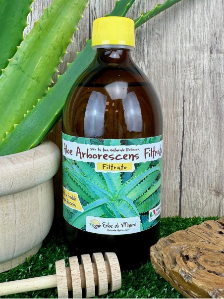 Aloe Arborescens Filtrato senza Buccia, 500ml-Aloe