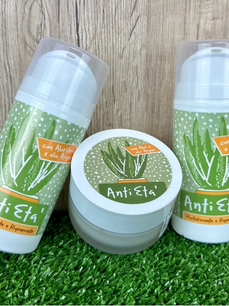 CREMA ANTI ETÀ ALL'ALOE VERA E AC. IALURONICO, 50/100ML