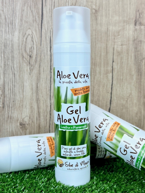 Gel di Aloe Vera puro, lenitivo e rigenerante, 100ml-Cosmetici all'Aloe Vera
