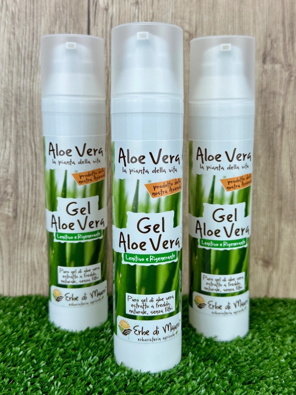 Gel di Aloe Vera puro, lenitivo e rigenerante, 100ml-Cosmetici all'Aloe Vera