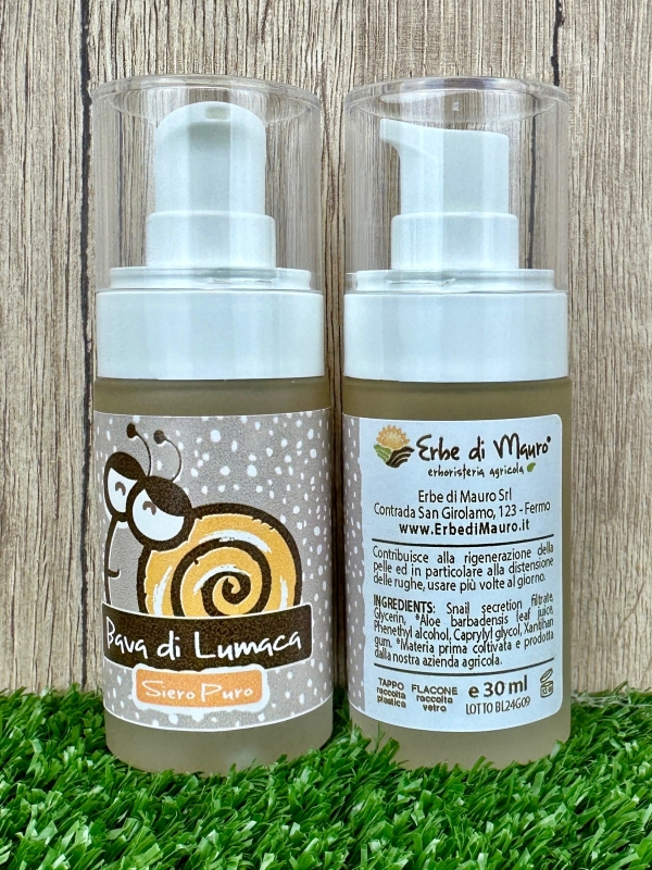 Snail slime face serum